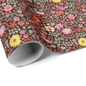 ブルーミングカーペット：フローラヴィンテージシームレス。 ラッピングペーパー (ロールコーナー)