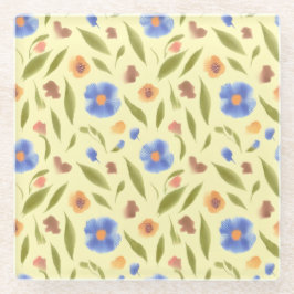 ブルーミングガーデンガラスコースター ガラスコースター