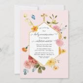 ブルーミングガーデンフローラライト&エアリー第1聖餐式 招待状 (正面)