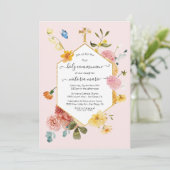 ブルーミングガーデンフローラライト&エアリー第1聖餐式 招待状 (スタンド正面)