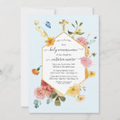 ブルーミングガーデンフローラライト&エアリー第1聖餐式 招待状 (正面)