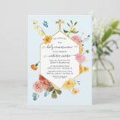 ブルーミングガーデンフローラライト&エアリー第1聖餐式 招待状 (スタンド正面)