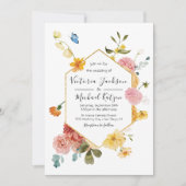 ブルーミングガーデンフローラライト&エアリー結婚ズ 招待状 (正面)