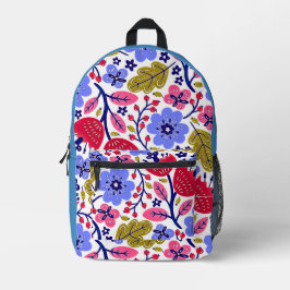 ブルーミングガーデン&シーズバックパックプリントカットソーバッグ プリントバックパック