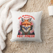 ブルーミングキツネファッション美学 クッション (ブランケット)