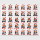 ブルーミングキツネファッション美学 ラッピングペーパー (フラット)