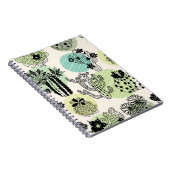 ブルーミングキャッツ：手描きシームレスチャーム ノートブック (右側)