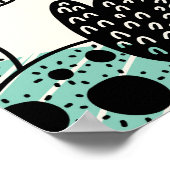 ブルーミングキャッツ:手描きシームレスチャーム ポスター (角)