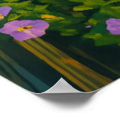 ブルーミングコーナー – 鮮やかヨーロッパ通り ポスター (角)