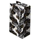 ブルーミングゴールデンクリスマスフローラ鹿 スモールペーパーバッグ (裏面アングル)