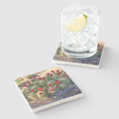 ブルーミングサボテン写真アン・チャールズ作 ストーンコースター (横)