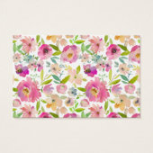 ブルーミングシックなシャワーギフトレジストリ挿入カード (裏面)