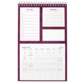 ブルーミングシックなフローラ個人的な毎月To-Do カレンダー (2月 2026)