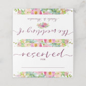 ブルーミングシックフローラ予約結婚席 プレイスカード (外部開封)