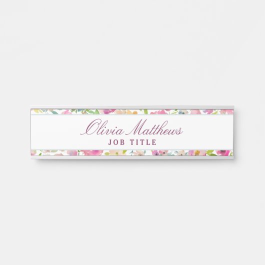 ブルーミングシックミント&赤面フローラ事業名 サインプレート (正面)