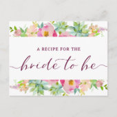 ブルーミングシックミント&赤面花嫁beレシピカード 案内ポストカード (正面)