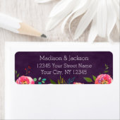 ブルーミングシック結婚フローラカップル差出人住所 ラベル (インサイチュ)