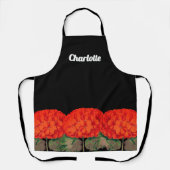 ブルーミングジェラニームスパーソナライズされたエプロン エプロン (正面)