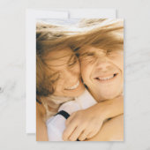 ブルーミングジョイはっきりしたブライトフローラ庭園の結婚式 セーブザデート (裏面)