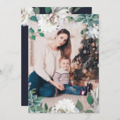 ブルーミングジョイフローラクリスマスダブルフォトカード シーズンカード (正面/裏面)