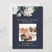 ブルーミングジョイフローラクリスマスダブルフォトカード シーズンカード (裏面)