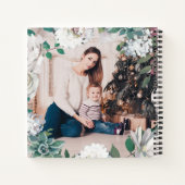 ブルーミングジョイフローラクリスマスフォトノートブック ノートブック (裏面)