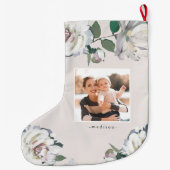 ブルーミングジョイフローラフォトクリスマスストッキング ラージクリスマスストッキング (裏面)