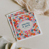 ブルーミングジョイブライトフローラマクシマリス結婚ト スタンダードカクテルナプキン