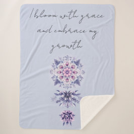 ブルーミングセレニティマンダラシェルパブランケット シェルパブランケット