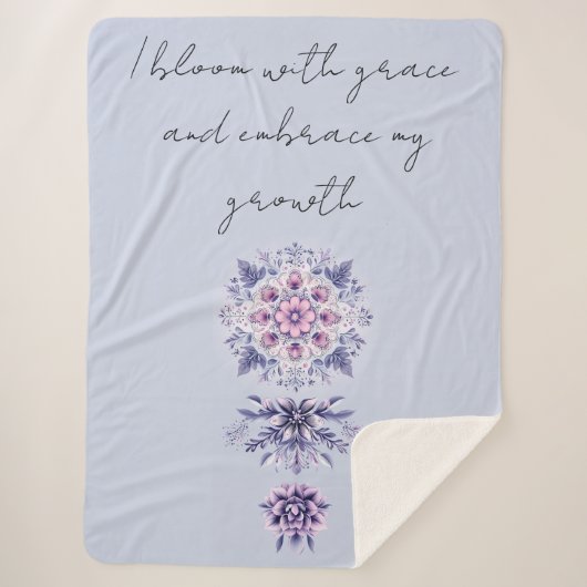 ブルーミングセレニティマンダラシェルパブランケット シェルパブランケット (正面)