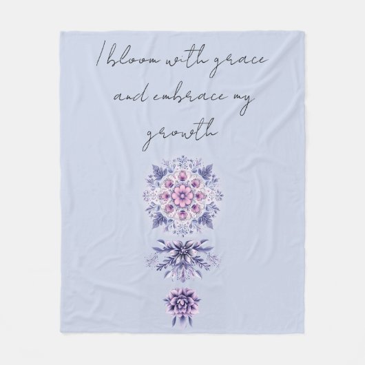 ブルーミングセレニティマンダラフリースブランケット フリースブランケット (正面)