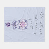 ブルーミングセレニティマンダラフリースブランケット フリースブランケット (正面(横))