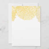 ブルーミングダリアイエローアイリス結婚ズ 招待状 (裏面)