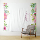 ブルーミングチック ブライダルシャワーの写真撮影用背景 タペストリー (インサイチュ(横))