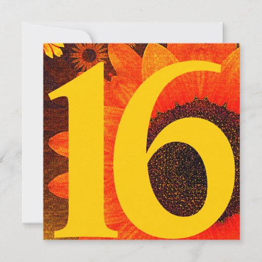 ブルーミングドリームSweet sixteen招待状- 招待状 (正面)