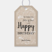 ブルーミングハイビスカスフローラスケッチチューペギフトラベル ギフトタグ (正面)