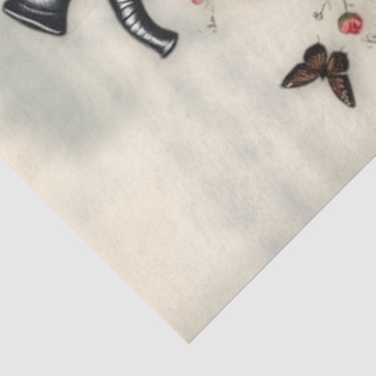 ブルーミングハートとフラッタリングウィングデコパージュ 薄葉紙 (詳細)