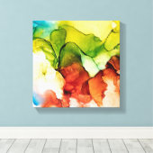 ブルーミングハートキャンバス印刷 キャンバスプリント (インサイチュ (ウッドフロア))