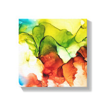 ブルーミングハートキャンバス印刷