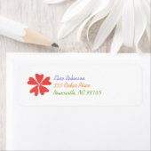 ブルーミングハート差出人住所ラベル ラベル (インサイチュ)