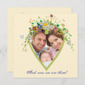 ブルーミングハート – 写真採用のお知らせ 案内状 (正面/裏面)