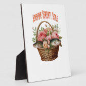 🌿ブルーミングバスケットチャーム🌿 フォトプラーク (側面)