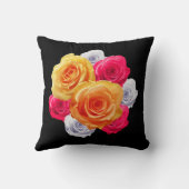 ブルーミングバラモチーフ装飾用クッション クッション (裏面)