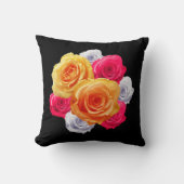 ブルーミングバラモチーフ装飾用クッション クッション (正面)