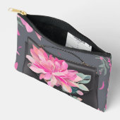 ブルーミングバラAIアート アクセサリーポーチ (見開き)