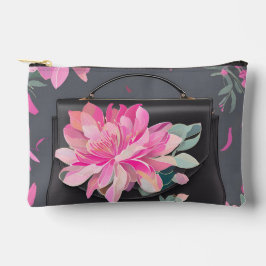 ブルーミングバラAIアート アクセサリーポーチ