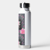 ブルーミングバラAIアート ウォーターボトル (左面)