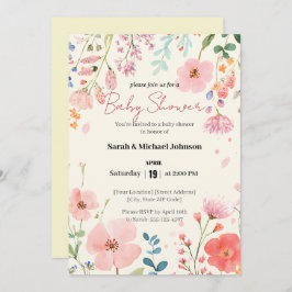 ブルーミングパス赤ちゃんシャワー 招待状