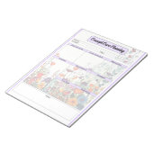 ブルーミングパープルガーデン_コンセプト計気に画 ノートパッド (アングル)
