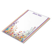 ブルーミングパープルガーデン ノートパッド (アングル)